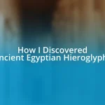 How I Discovered Ancient Egyptian Hieroglyphs