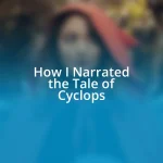 How I Narrated the Tale of Cyclops