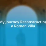 My Journey Reconstructing a Roman Villa